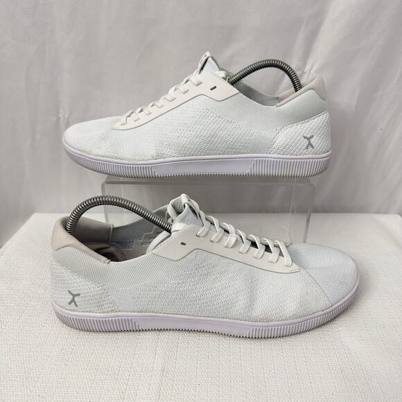 Flux Adapt Trainer Shoes Mens White Knit Sneakers 12.5